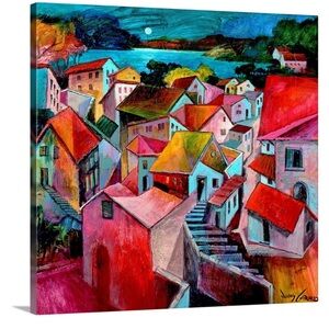 Jonas Gerard  Colorful Mediterranean Evening fine Art Print